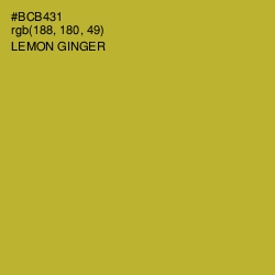 #BCB431 - Lemon Ginger Color Image
